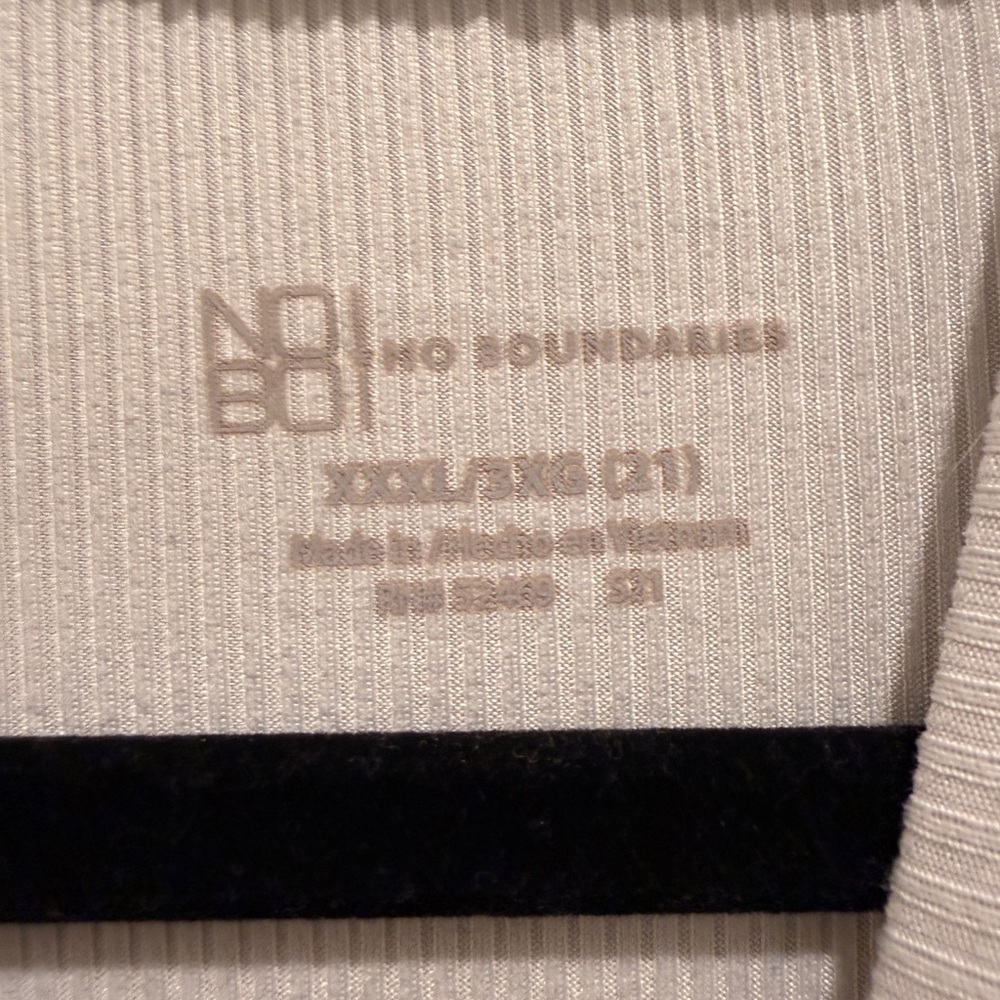 No Boundaries Ribbed Cream Top - Picture 2 of 3